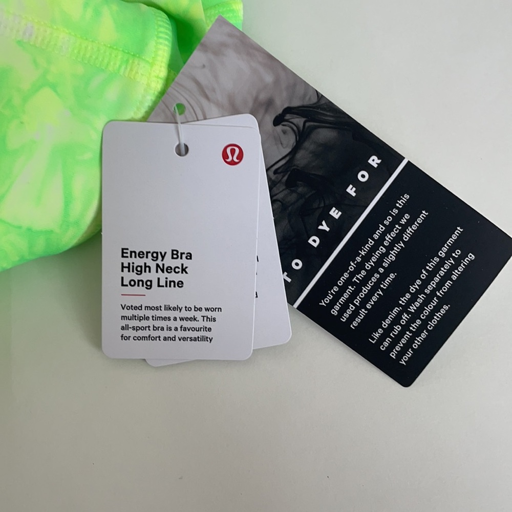 NWT Lululemon Energy Bra High Neck Long Line Sz 6 - Picture 9 of 12